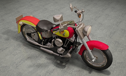 Modern Motorcycle 3d model