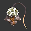 Anthropomorphic Mouse Character In Decorative Ornate Outfit With Colorful Scarf Details