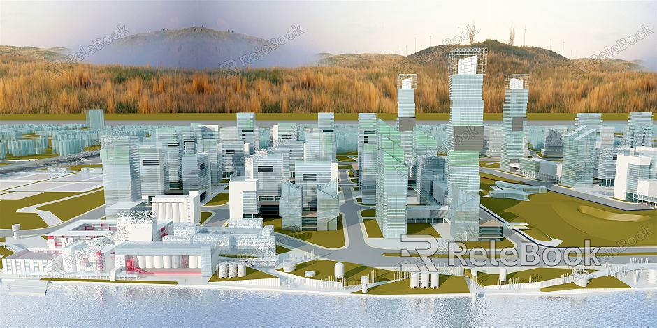 Modern Industrial Park Industrial Park model