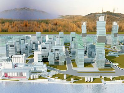 Modern Industrial Park Industrial Park model