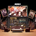 Azur Lane Live Stream Studio With Large Screens Characters Sofa Coffee Table And Wine Cabinet