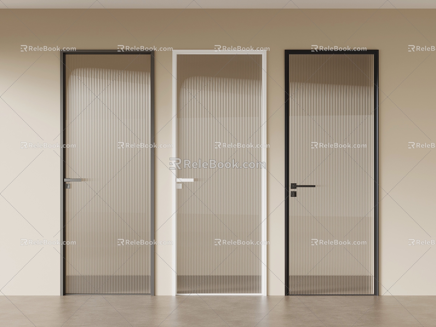 Changhong glass door 3d model