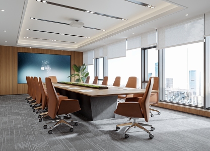 Modern Conference Room 3d model