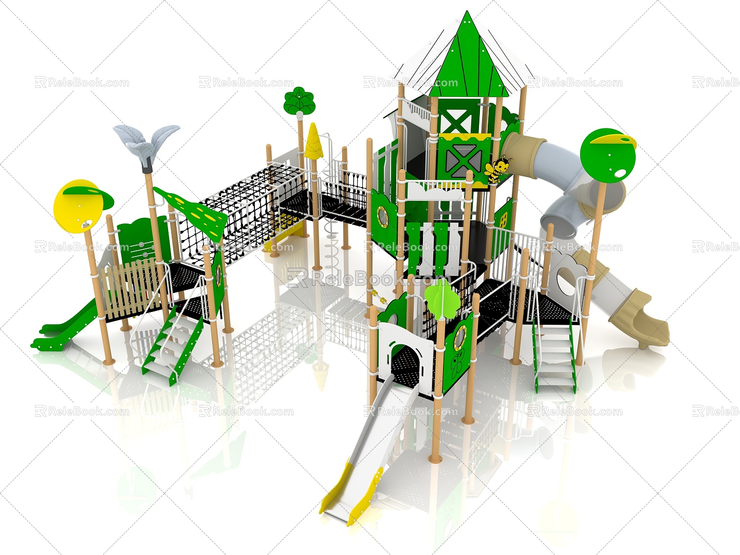 Outdoor Combination Slide Children's Combination Slide Combination Slide Outdoor Slide Children's Slide Slide 3d model