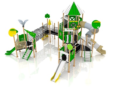 Outdoor Combination Slide Children's Combination Slide Combination Slide Outdoor Slide Children's Slide 3d model