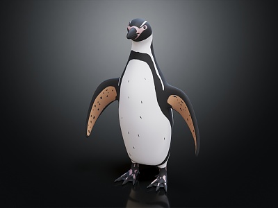 Modern Penguin Antarctic Penguin Little Penguin Cartoon Penguin 3d model