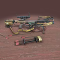Hunting Compound Bow With Scope Arrows And Quiver Displayed On Wooden Floor