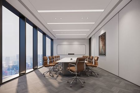 Modern Meeting Room Meeting Table and Chair 3d model