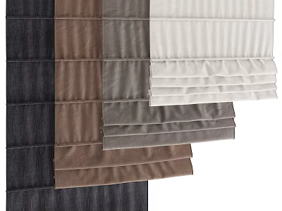 Modern Roman Curtain 3d model