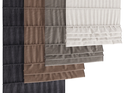 Modern Roman Curtain 3d model