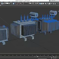 Industrial Power Transformers With Heat Sinks Terminal Posts And Control Meters