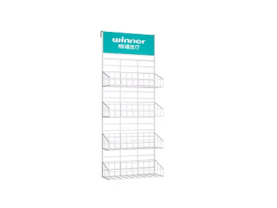 Commercial Metal Multi-tier Display Shelf for Retail Product Storage and Organization 3d model