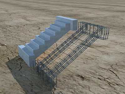 Reinforcement Structure of Beam Stair 3d model