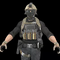 Soldier Field Force Cartoon Soldier Game Character Game Cartoon Man Soldier 3d model