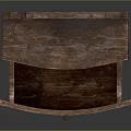 Vintage Wooden Drawer Cabinet With Open Drawer And Natural Wood Texture