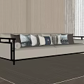New Chinese-style Multi-person Sofa 3d model