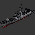 052C destroyer modern warship destroyer 3d model
