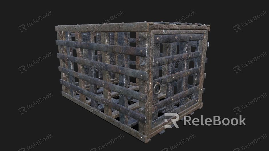 Medieval Iron Cage Iron Cage Cage Cage Prison Container model