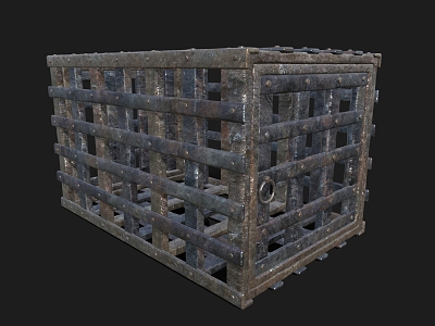 Medieval Iron Cage Iron Cage Prison Container model