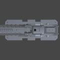 Detailed Toy Gun Display Stand With Sturdy Base And Modern Design