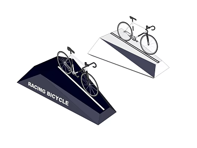 Modern Bicycle Bike Rack 3d model Modern Bicycle Bike Rack 3d model