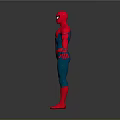 Spider Man Character In Red And Blue Costume With Chest Spider Logo And Outstretched Arms