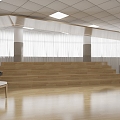 Modern Music Classroom Level Vocal Music Room 3d model