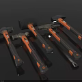Professional Hardware Hammers With Black And Orange Handles For DIY And Workshop Use