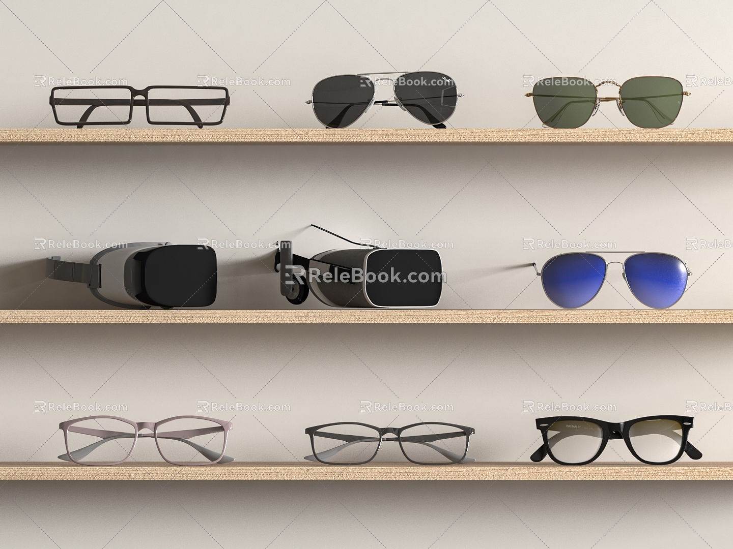 Glasses Myopia Glasses Sunglasses Sunglasses Glasses 3d model