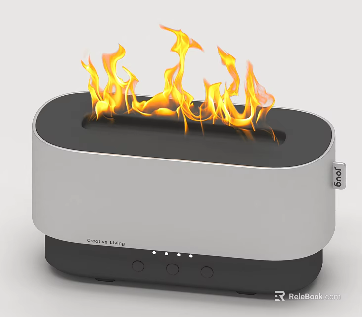 Smart Creative Living Flame Device With Realistic Fire Effect And Modern Design 3d model