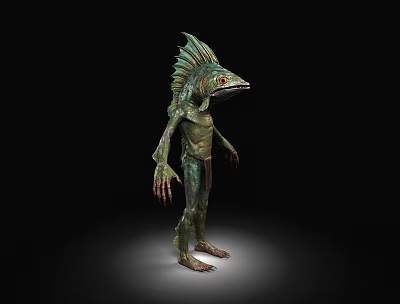 Mermaid Strange Fish Strange Fish Essence Fish Demon 3d model