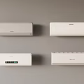 Modern Wall Mounted Air Conditioner Fans With Various Styles And White Silver Finishes