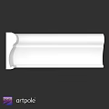 Elegant White Decorative Molding Component With Curved Design For Wall Ceiling