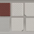 Square Shaped Decorative Panels With Different Colors And Textures For Interior Design 3d model