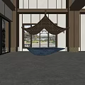 New Chinese Style Sales Office Sand Table 3d model