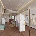 Bright Modern Clothing Store Interior With Elegant Ladies Apparel And Cozy Comfortable Shopping Space