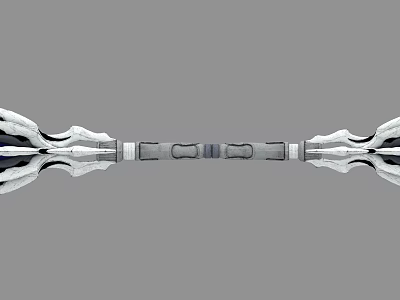 Game Props Cold Weapon Sword Long Gun Dagger Weapon 3d model