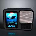 GoPro Action Camera With Dual Screen Display For Underwater Diving And Ground View Shooting