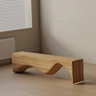 Modern shoe changing stool 3d model