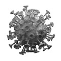 Modern New Coronavirus New Coronavirus Bacterial Cell Biological Research Biochemistry Scientific Research Drawing 3d model