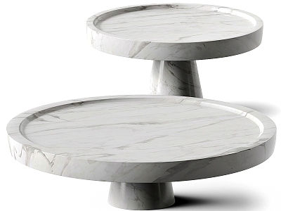 Monitillo Marmi Marble Round Coffee Table Tray model