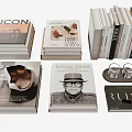 Diverse Collection Of Stacked Books And Magazines With Artistic Covers Featuring Celebrity And Design Themes