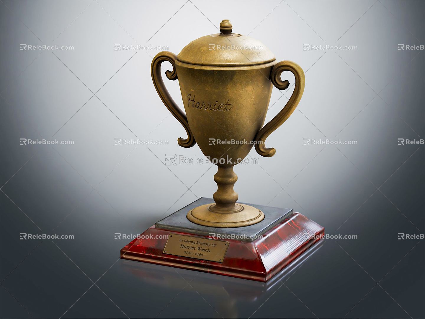 Modern Trophy Gold Cup 3d model