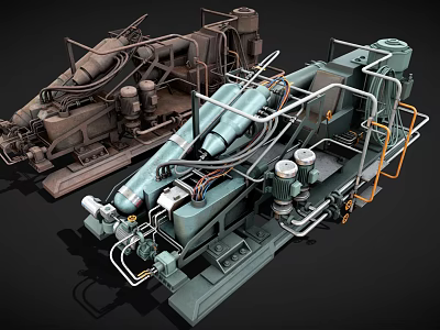 Modern Industrial Equipment Mechanical Equipment 3d model
