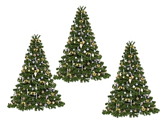 furnishings christmas tree 3d model