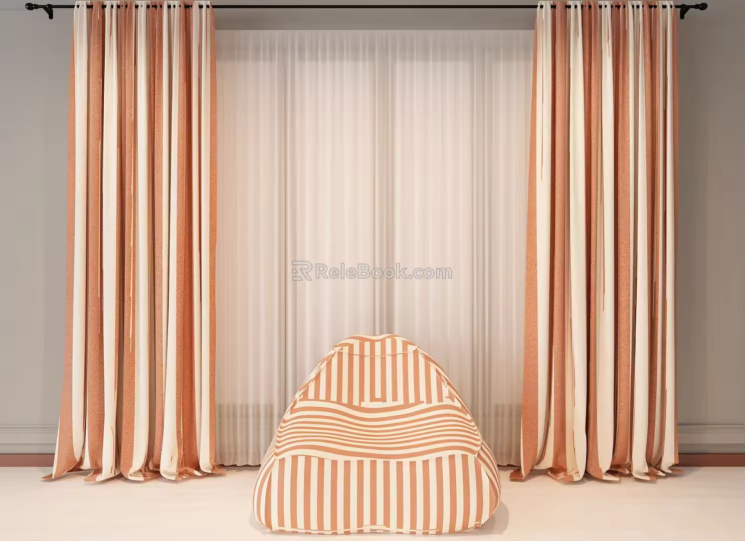 Curtains 3d model