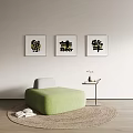 Modern single sofa 3d model
