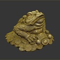 Little Golden Frog Frog Frog Golden Toad Frog Poisonous Frog Game Frog Reptile Cold Blooded Animal Reptile 3d model