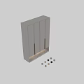 Modern Wooden Shoe Cabinet Design With Metal Handles And Storage Compartments