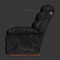 Gray Padded Armchair With Comfortable Backrest Armrests And Soft Velvet Fabric Design